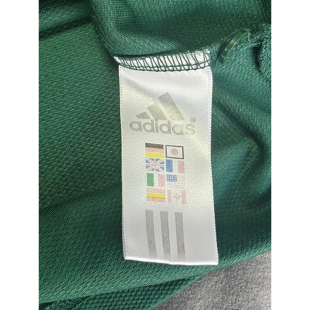 Adidas Notre Dame Fighting Irish Polo Shirt Green Mesh Performance Golf Men XL